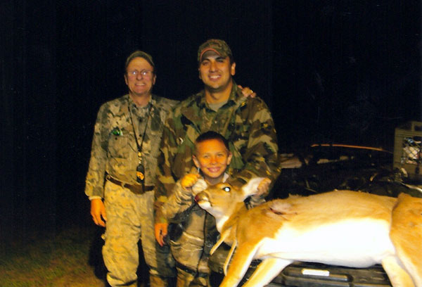 Don with Jason, Zane and his first deer.