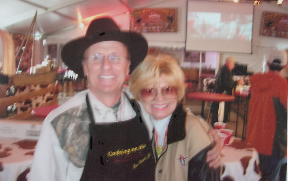 Don Netek with Jan Glen TV Personality at the Houston Rodeo